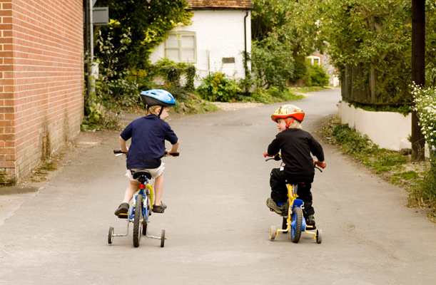 Ham and Alf cycling